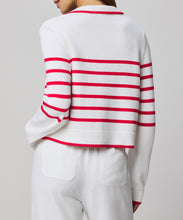 Load image into Gallery viewer, Nicolette Stripe Polo Sweater