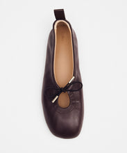 Load image into Gallery viewer, Rosalind Brown Leather Ballet Flats