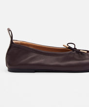 Load image into Gallery viewer, Rosalind Brown Leather Ballet Flats