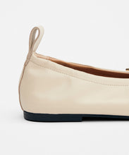 Load image into Gallery viewer, Rosalind Cream Leather Ballet Flats