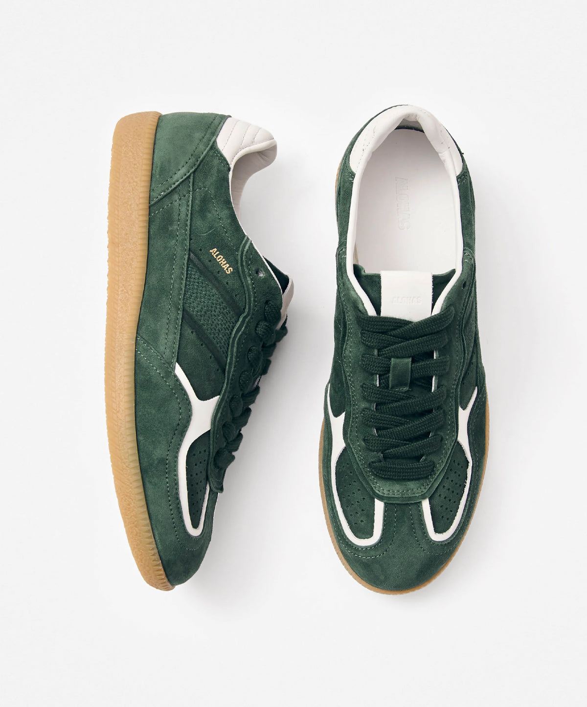 Tb.490 Rife Forest Green Leather Sneakers
