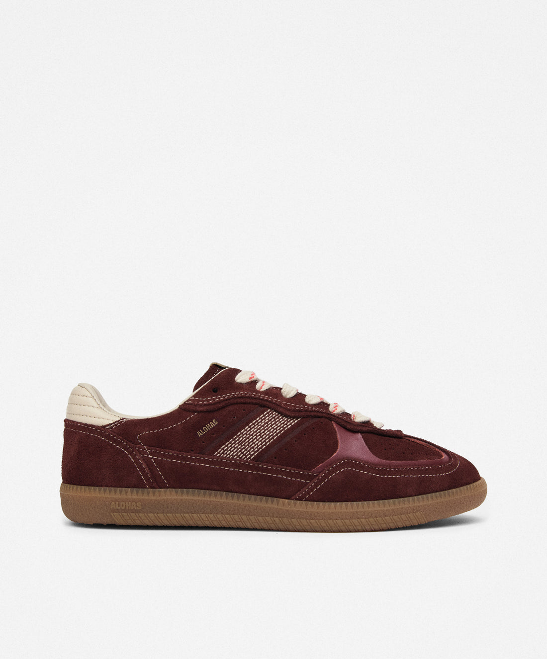 Tb.490 Rife Burgundy Cream Leather Sneakers