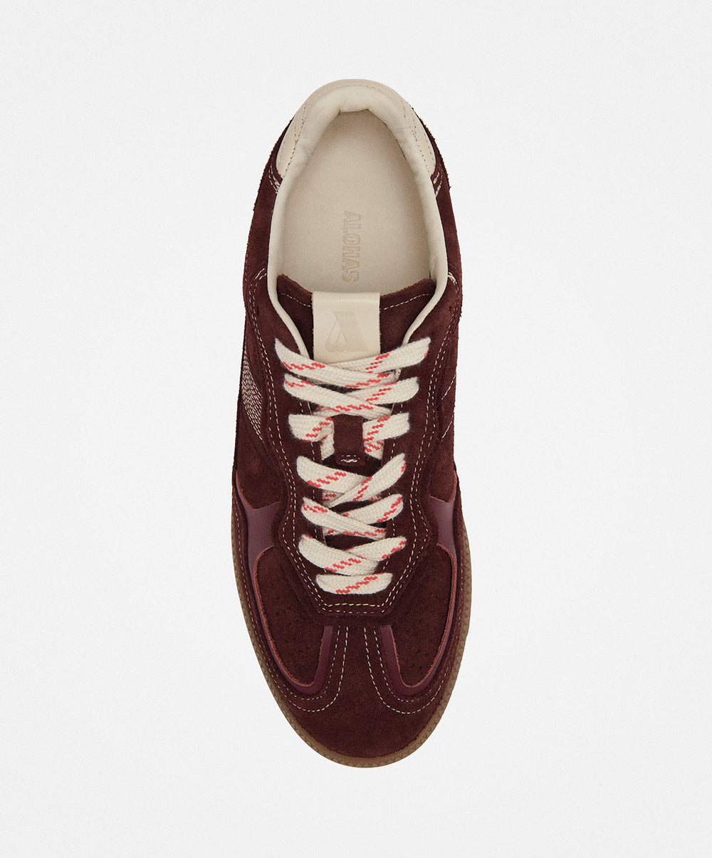 Tb.490 Rife Burgundy Cream Leather Sneakers