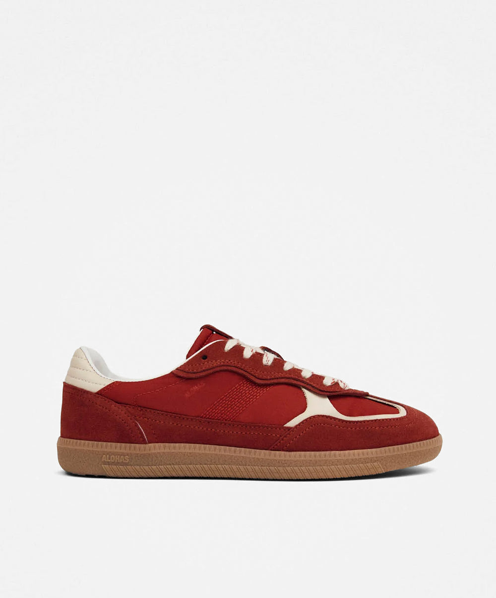 Tb.490 Rife Sheen Red Leather Sneakers