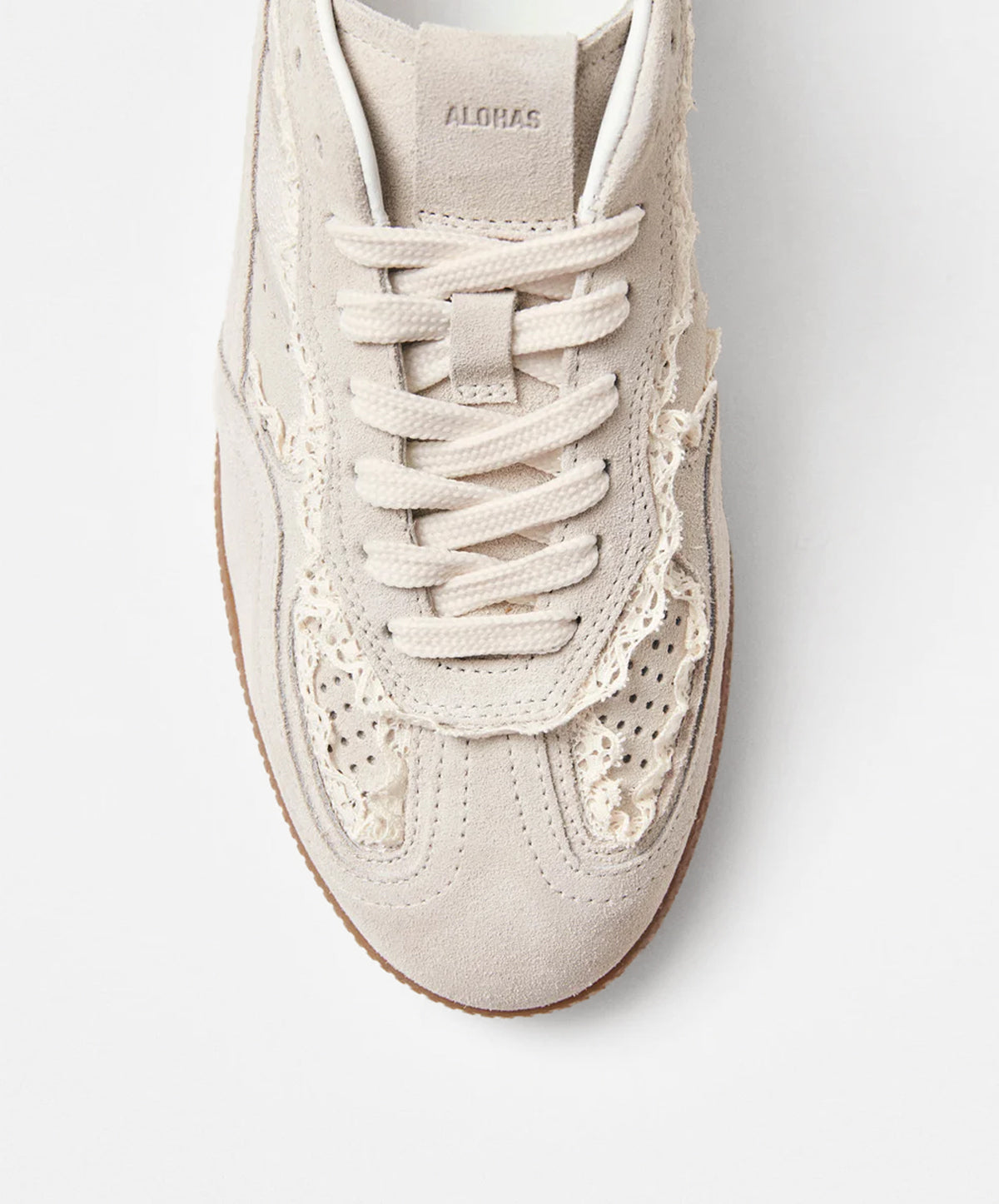 Tb.490 Crochet Cream Leather Sneakers
