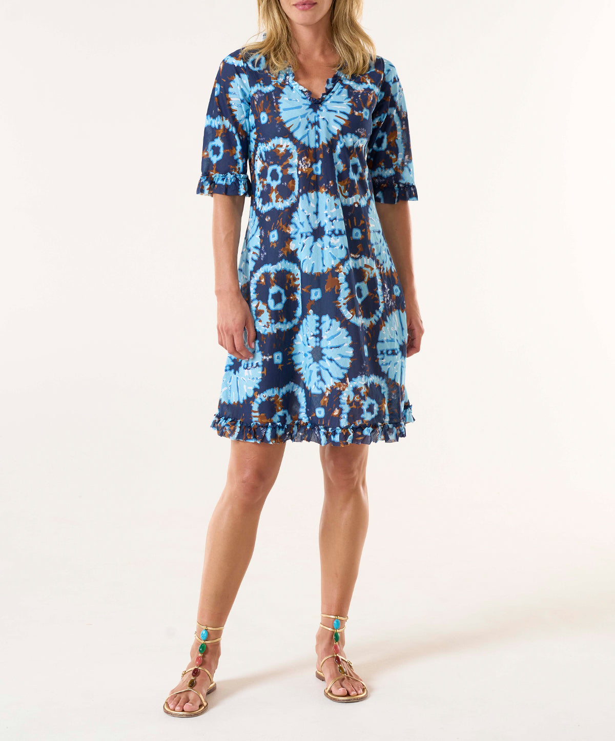 Camogli Navy Middy Indi Dress