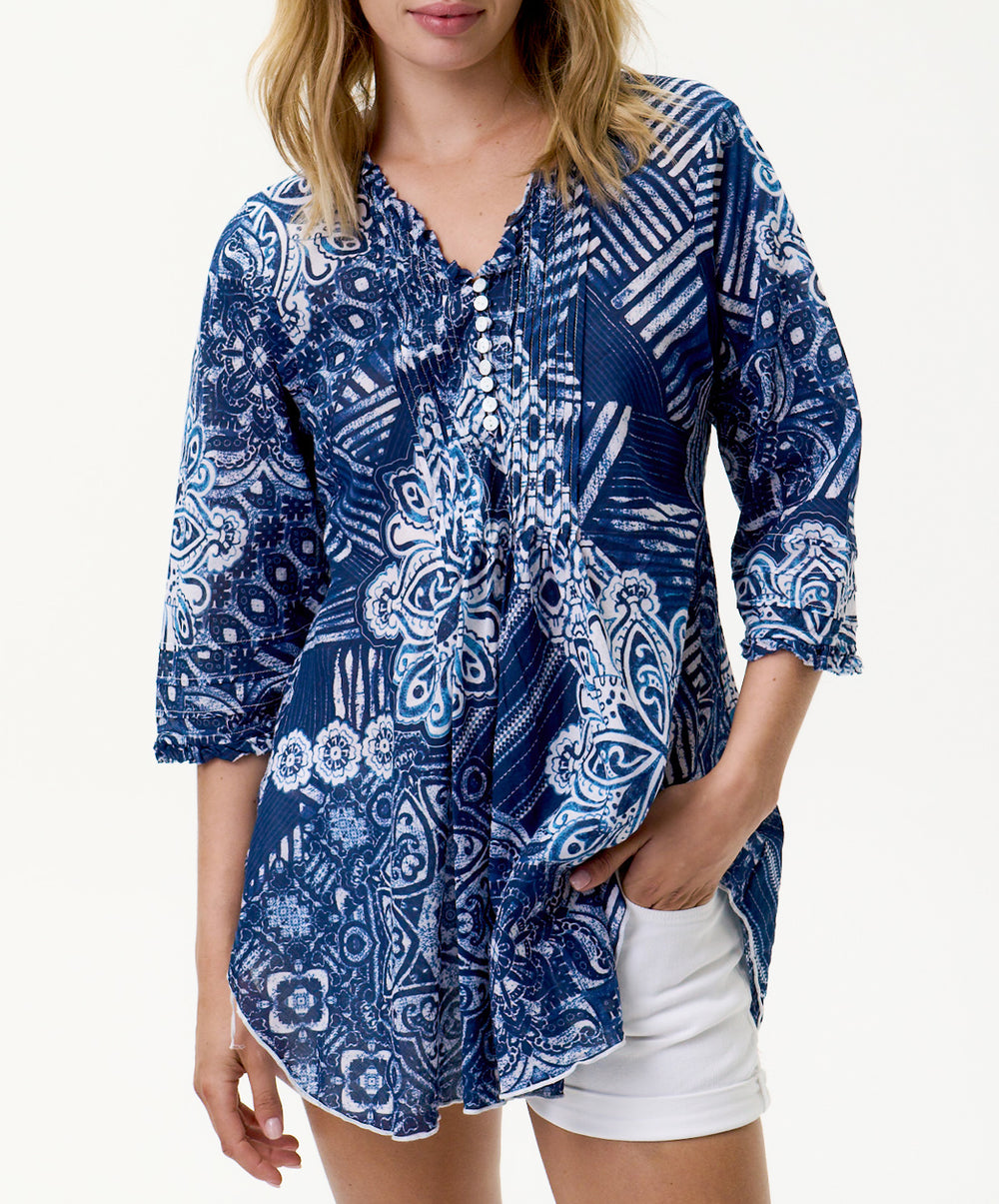 Mandala Poppy Top