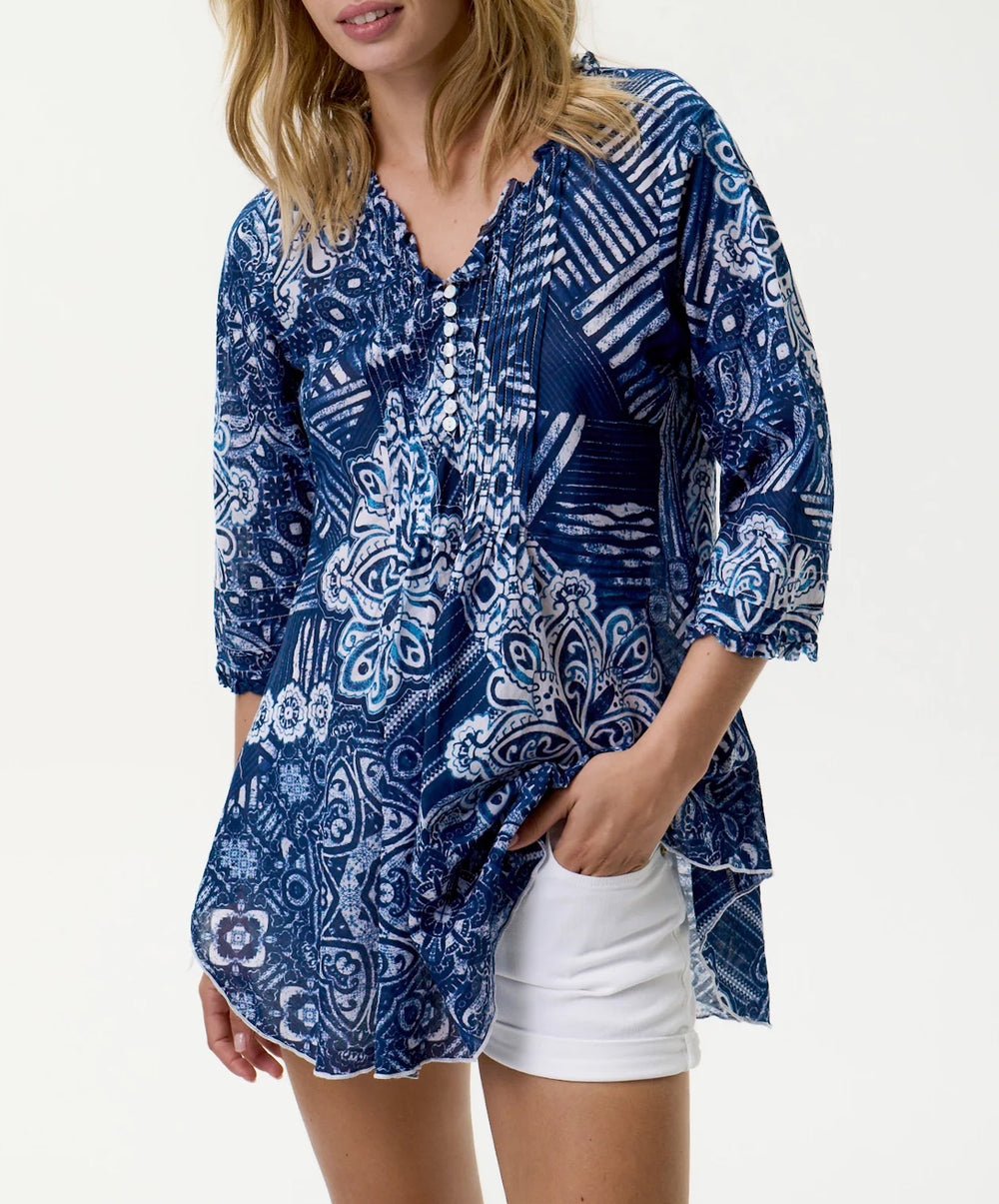 Mandala Poppy Top