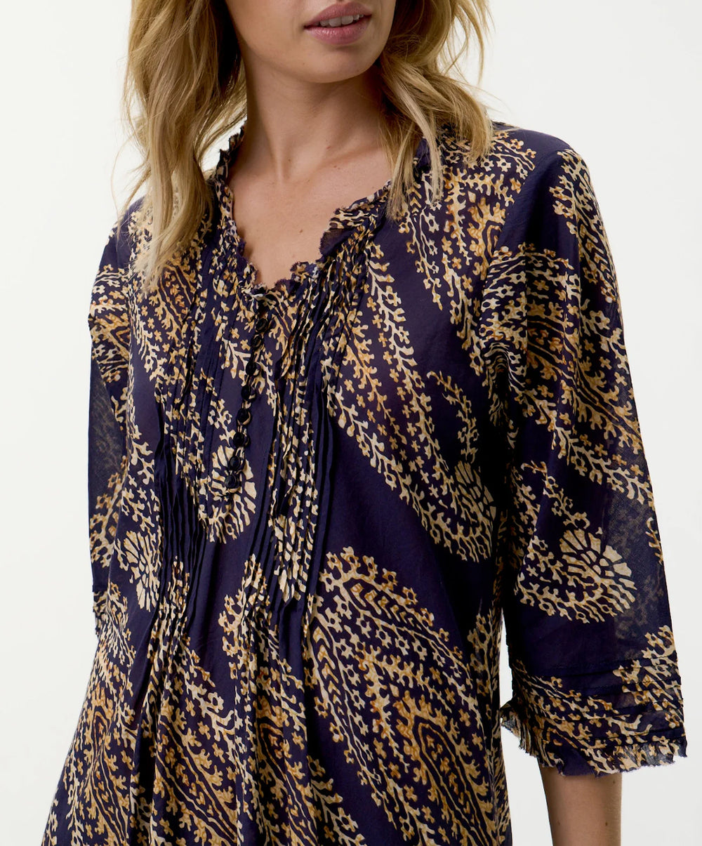 Provence Long Poppy Dress