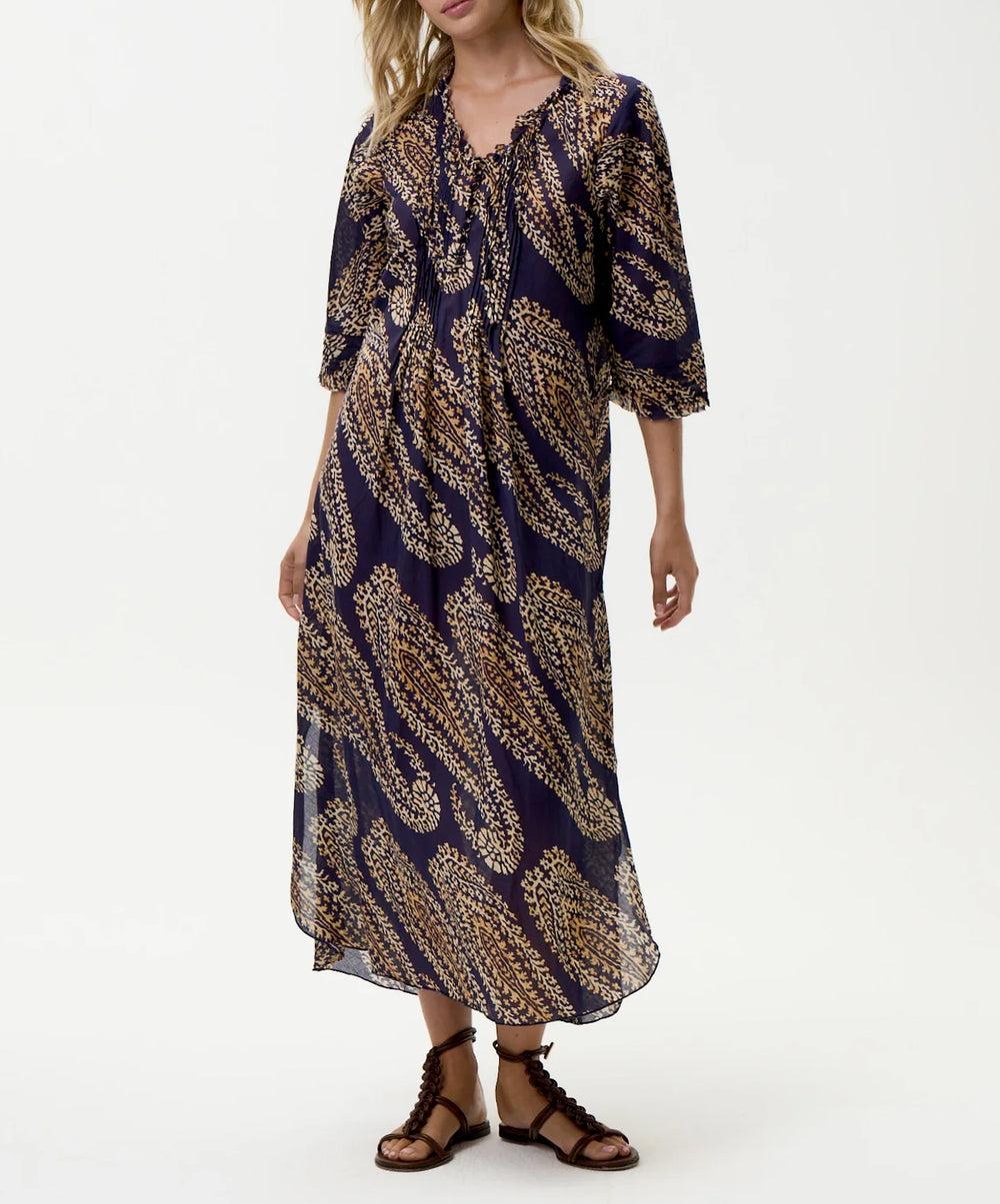 Provence Long Poppy Dress