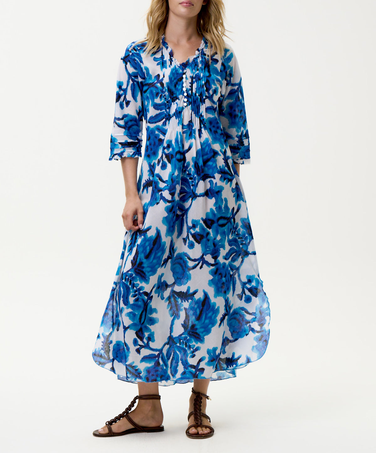 Turquoise Bay Long Poppy Dress