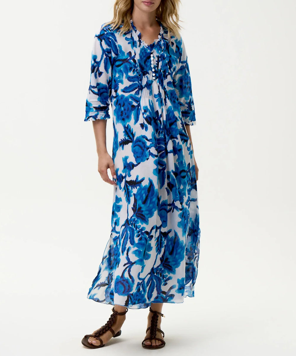 Turquoise Bay Long Poppy Dress | The Forme