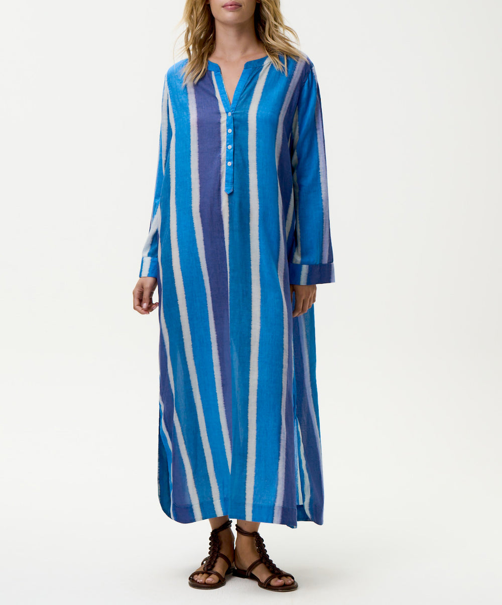 Moroccan Stripe Blue Bazaar Stripe Dress