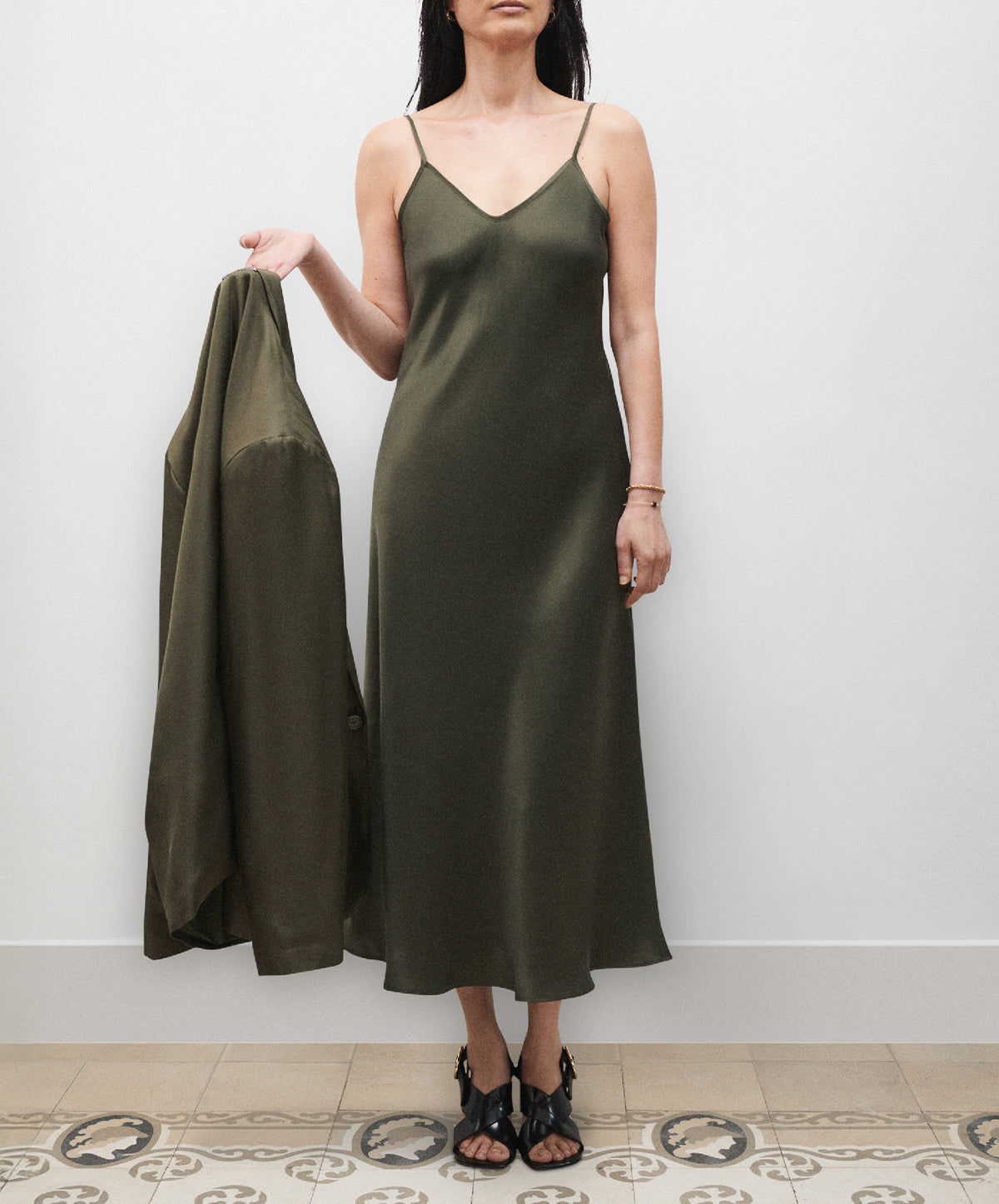 90s Slip Dress Pine / XS 90s Slip Dress Pine / XS