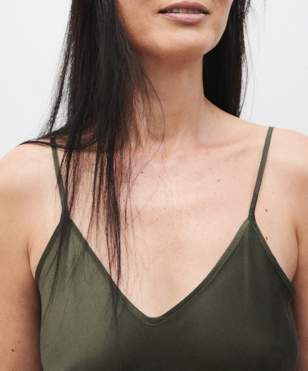 90s Slip Dress Pine / XS 90s Slip Dress Pine / XS