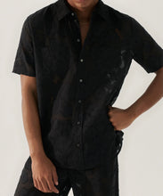 Load image into Gallery viewer, Clip Silk Short Sleeve Boyfriend Shirt
