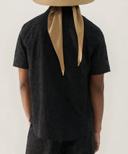 Load image into Gallery viewer, Clip Silk Short Sleeve Boyfriend Shirt