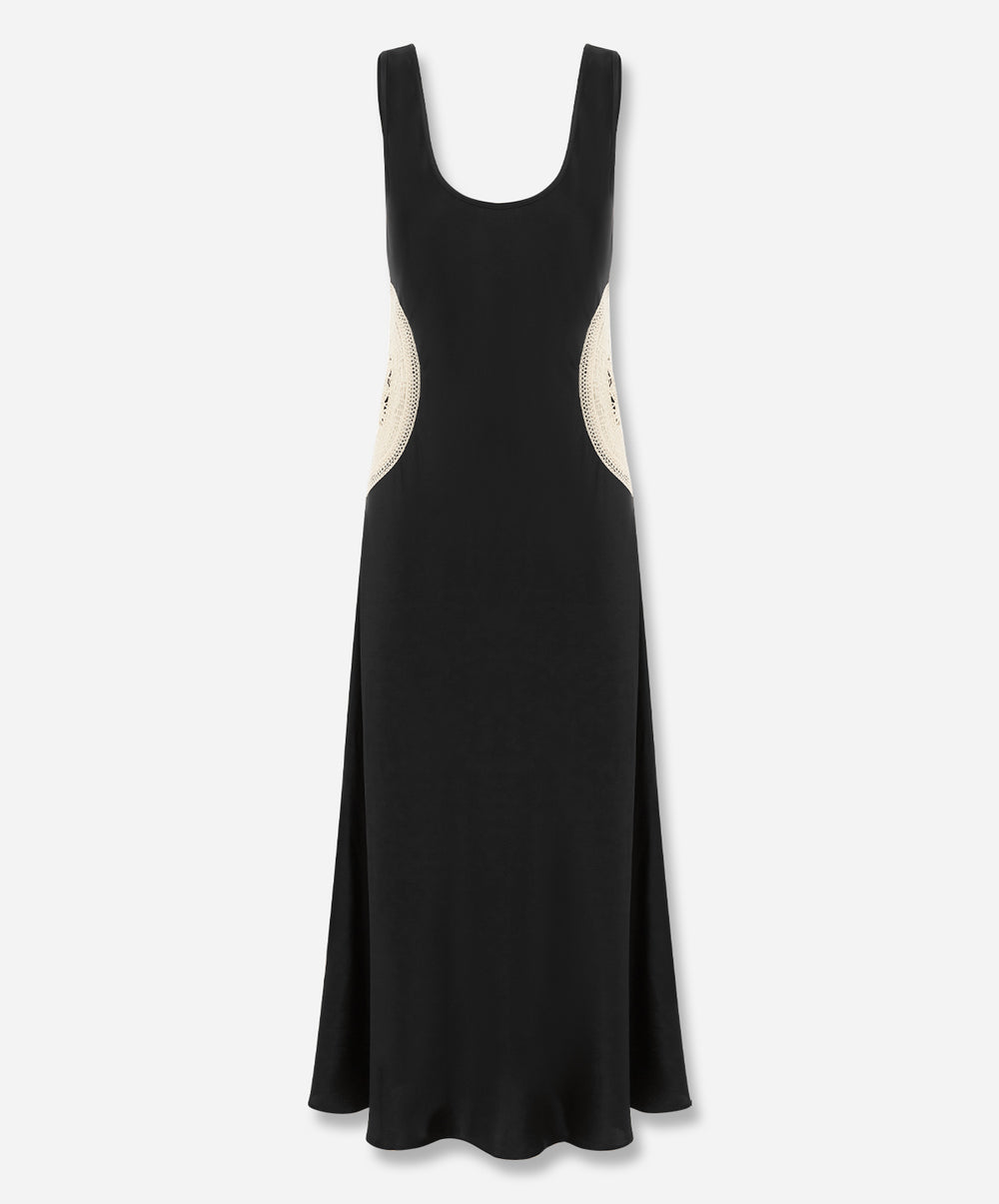 Doilies Scoop Neck Dress Black / M Doilies Scoop Neck Dress Black / M