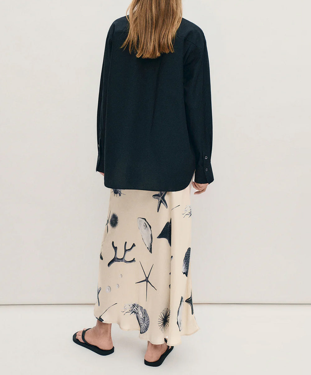 Long Bias Cut Skirt