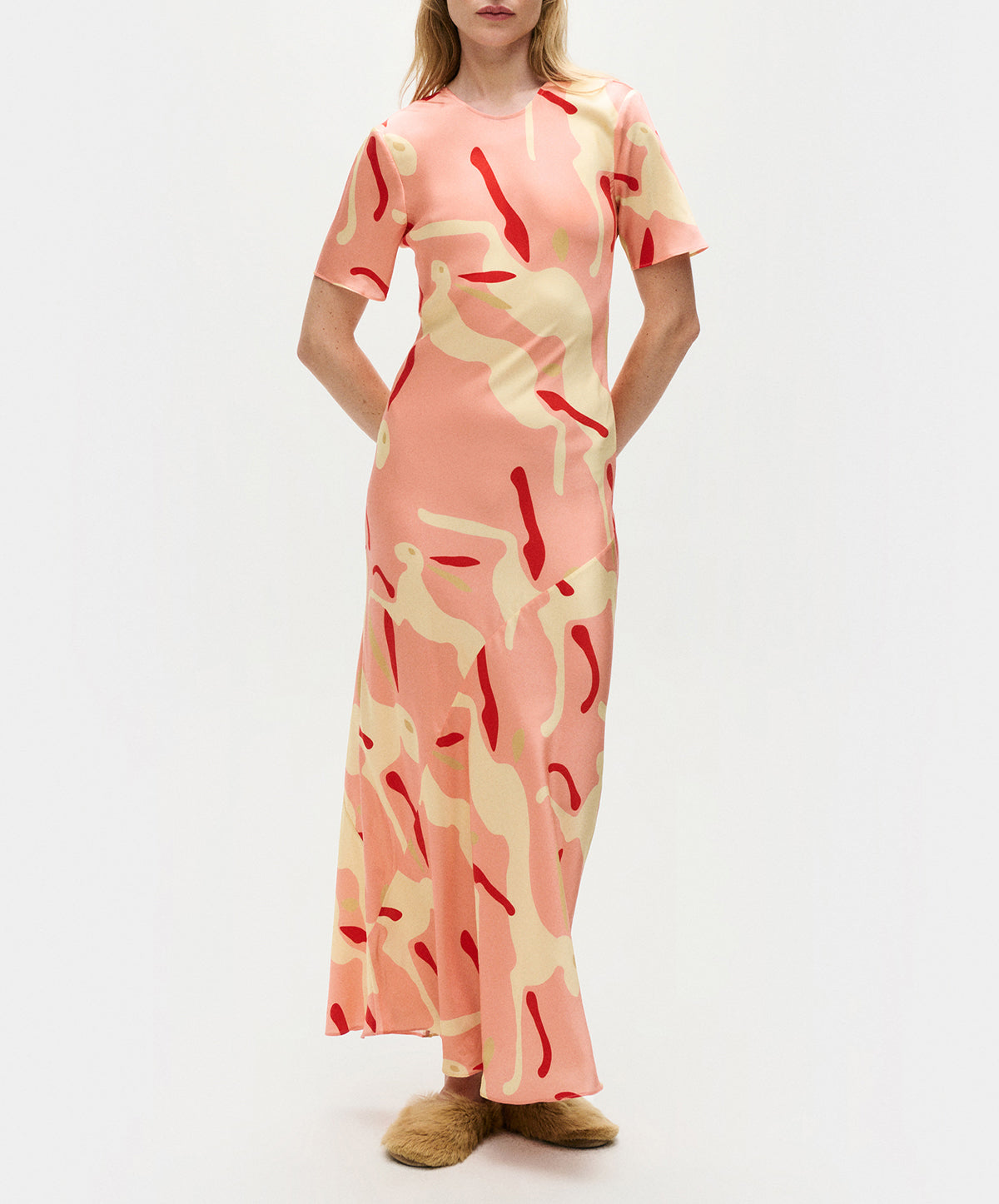 Short Sleeve Bias Dress