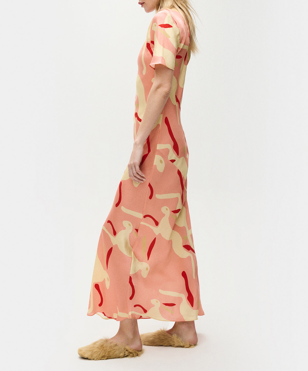 Short Sleeve Bias Dress