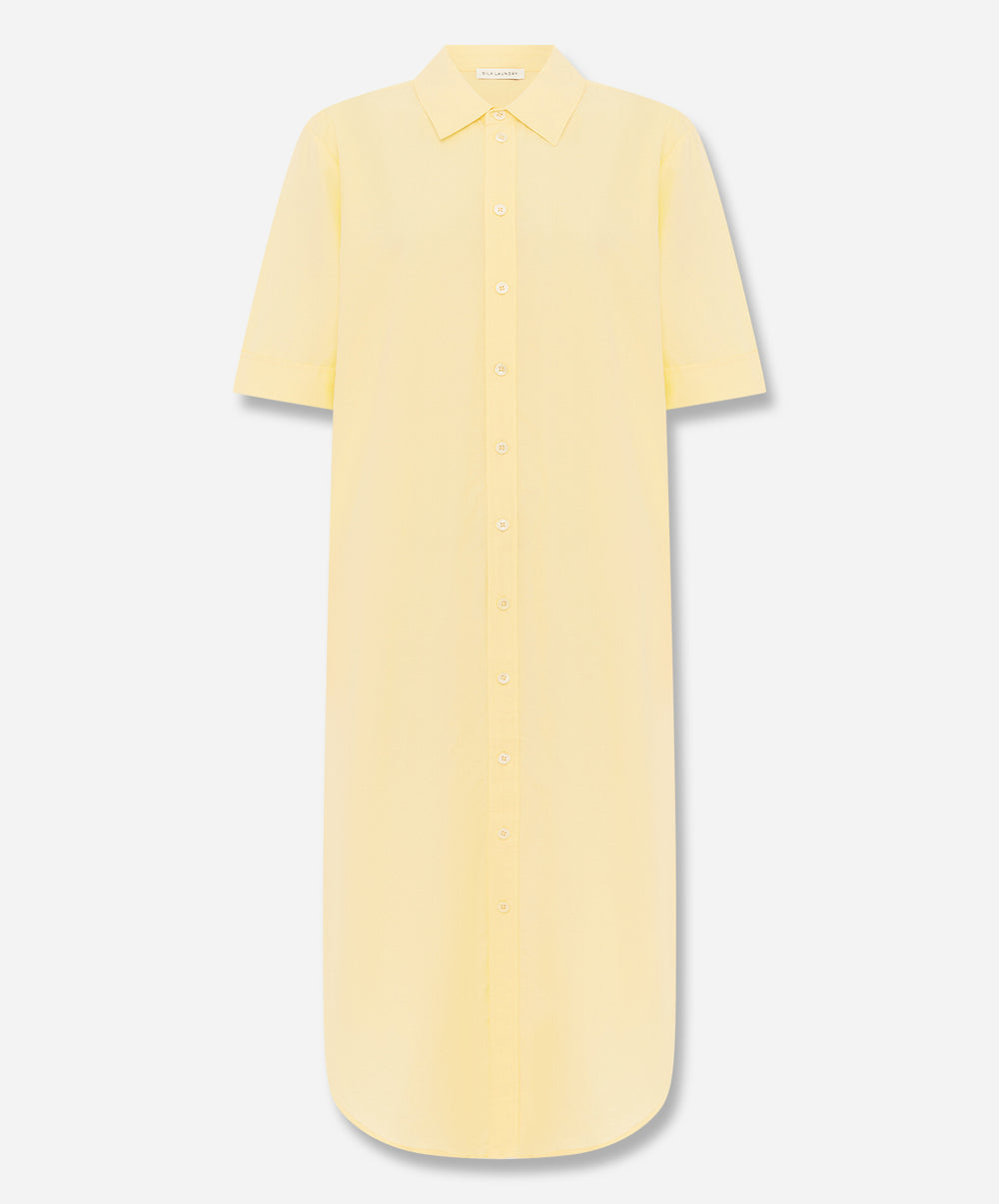 Short Sleeve Boyfriend Shirt Dress