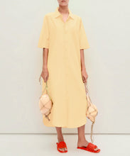 Load image into Gallery viewer, Short Sleeve Boyfriend Shirt Dress