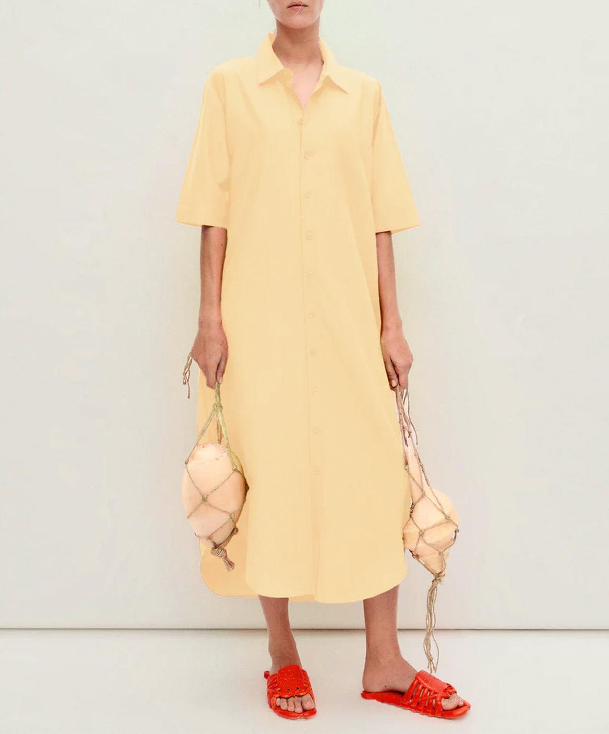 Short Sleeve Boyfriend Shirt Dress