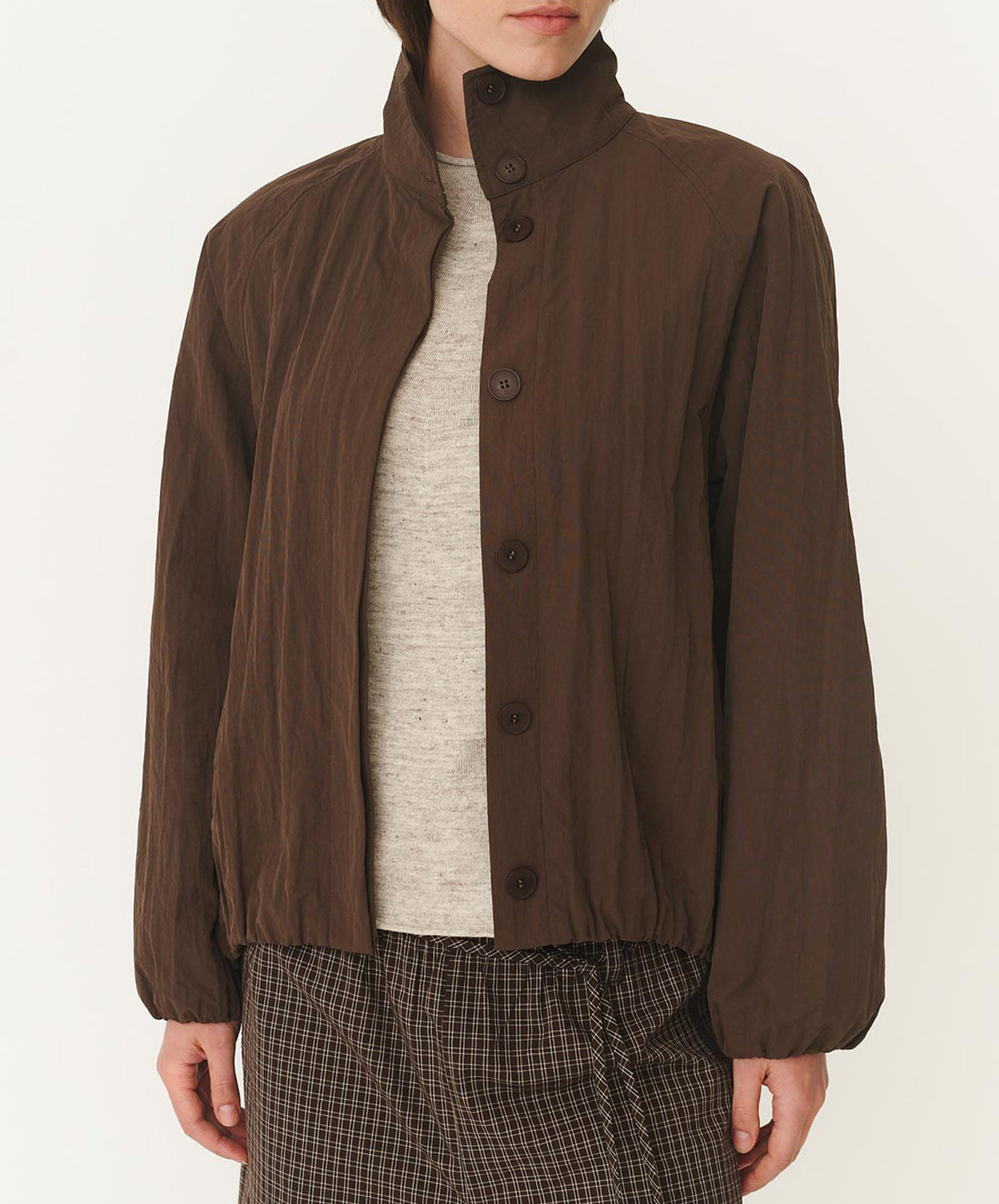 Soren Funnel Neck Bomber Jacket