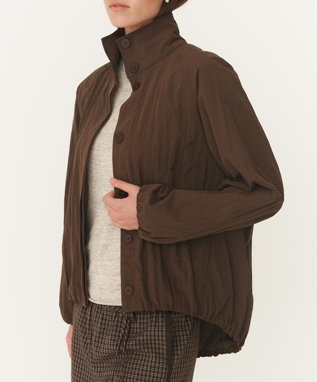 Soren Funnel Neck Bomber Jacket