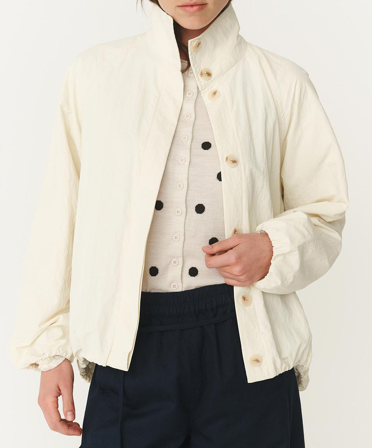 Soren Funnel Neck Bomber Jacket