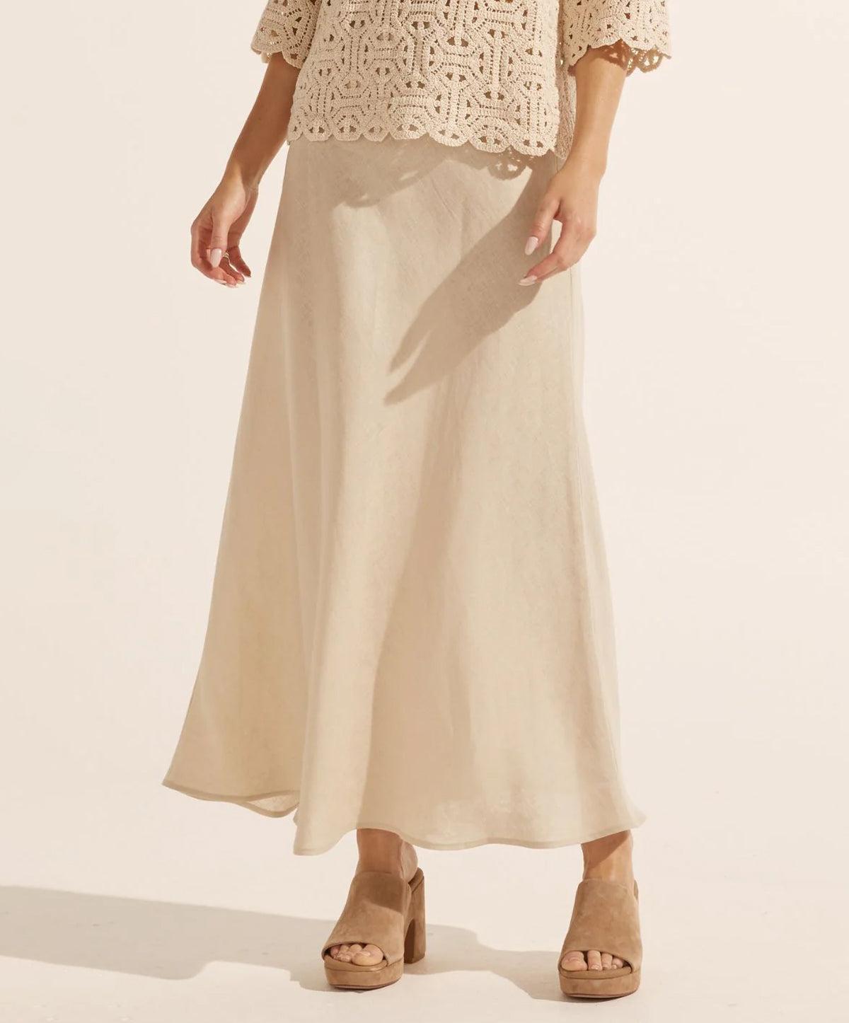 Blend Linen Skirt