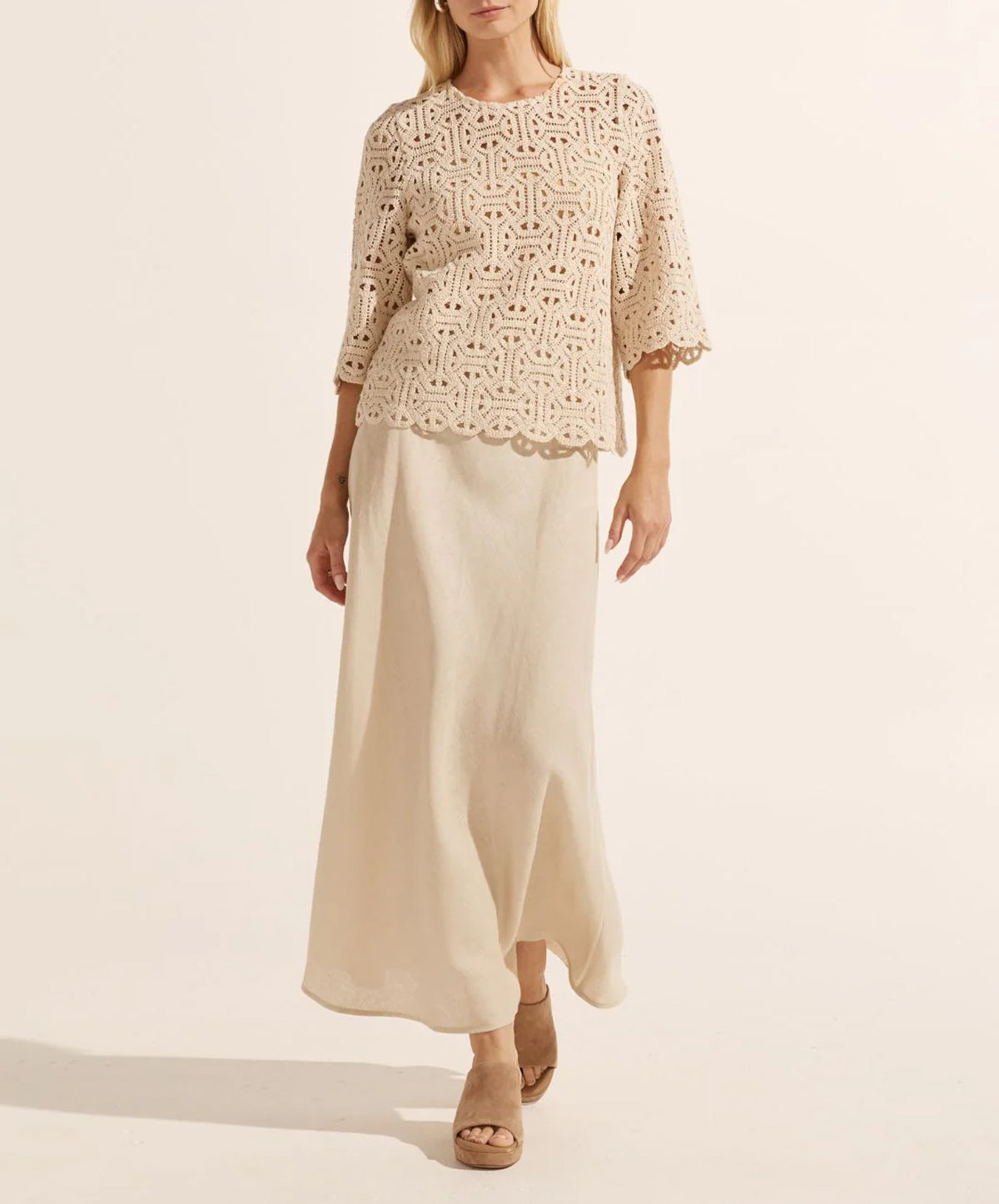 Blend Linen Skirt