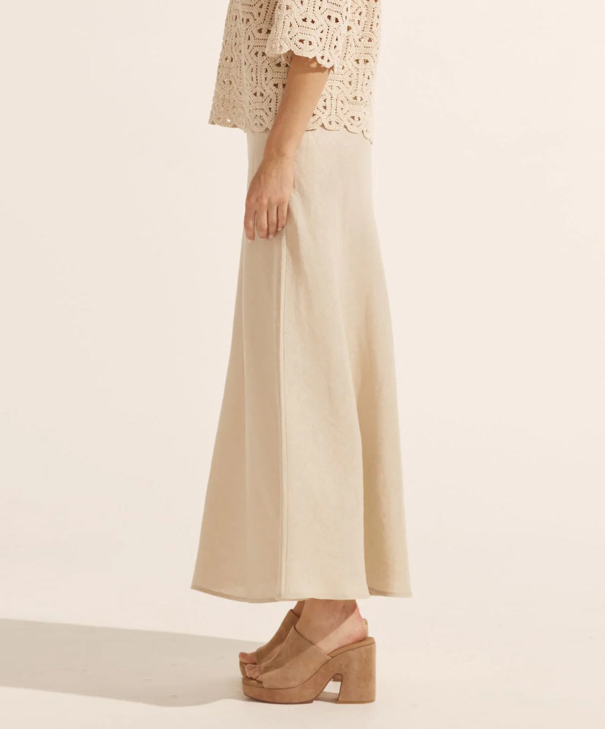 Blend Linen Skirt