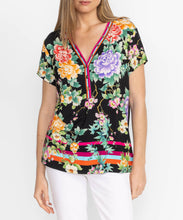 Load image into Gallery viewer, The Janie Favorite Button Neck Tee