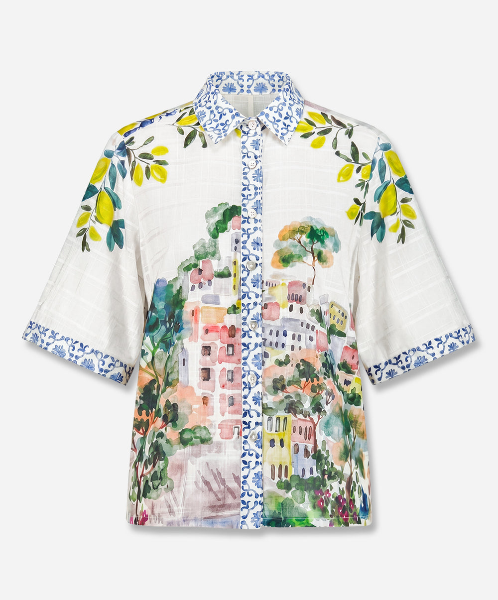 Relaxed Kimono Sleeve Shirt