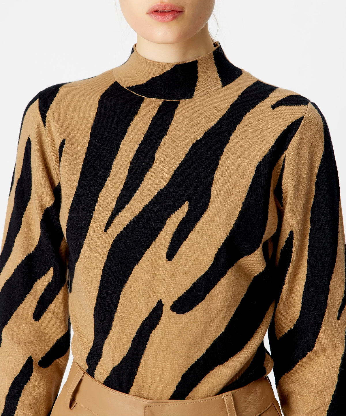 Talli Jacquard Turtleneck