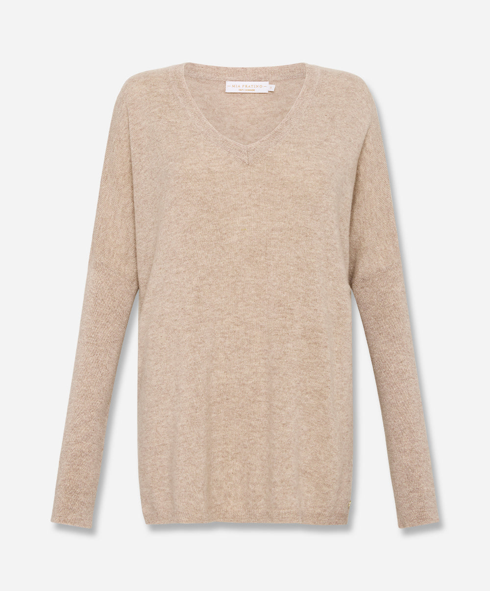 V neck clearance boyfriend sweater