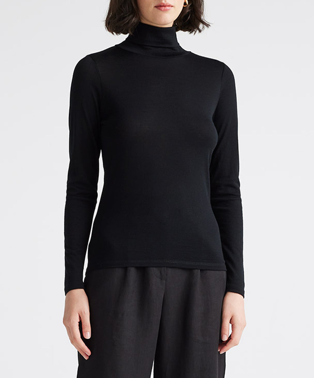 Turtle Neck Merino Tee