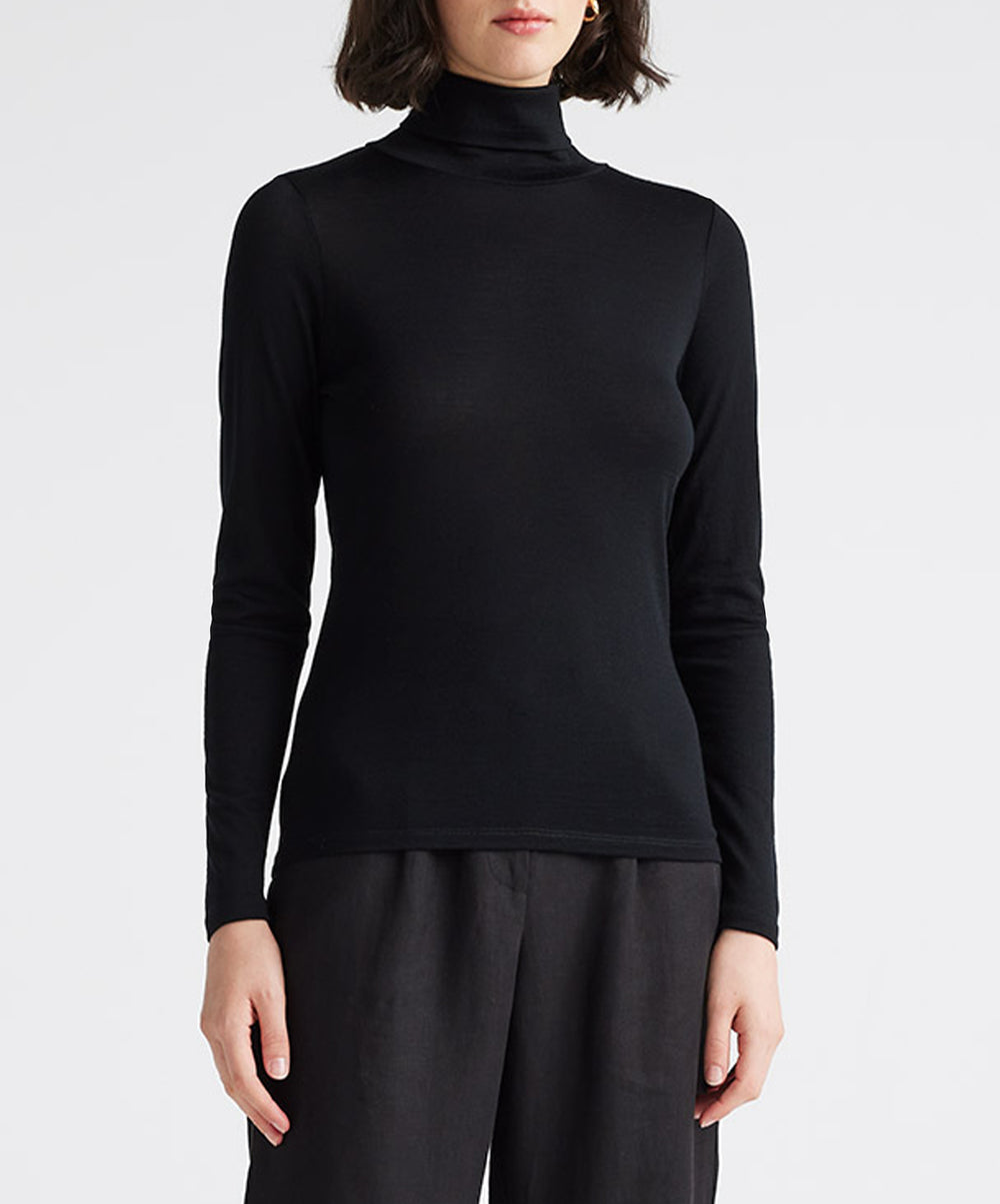 Cami NYC Womens One Shoulder Long Sleeve Sweatshirt Black Cotton