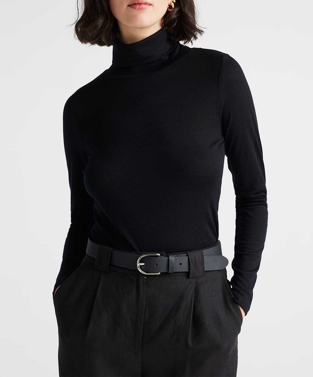 Turtle Neck Merino Tee