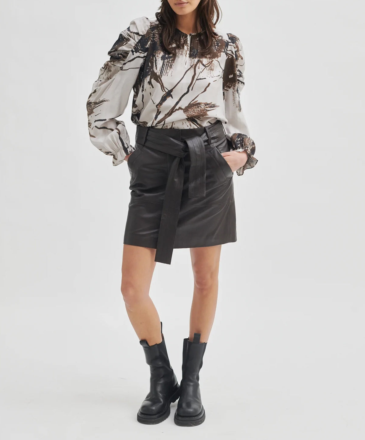 Letho Leather Skirt