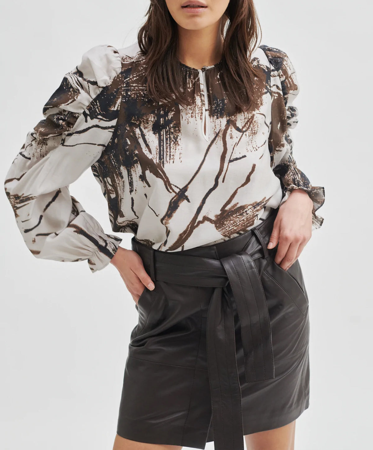 Letho Leather Skirt