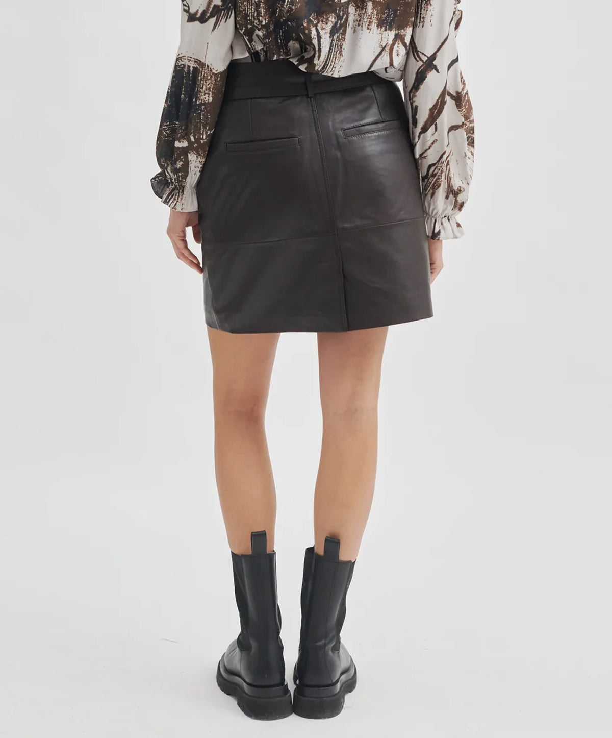 Letho Leather Skirt