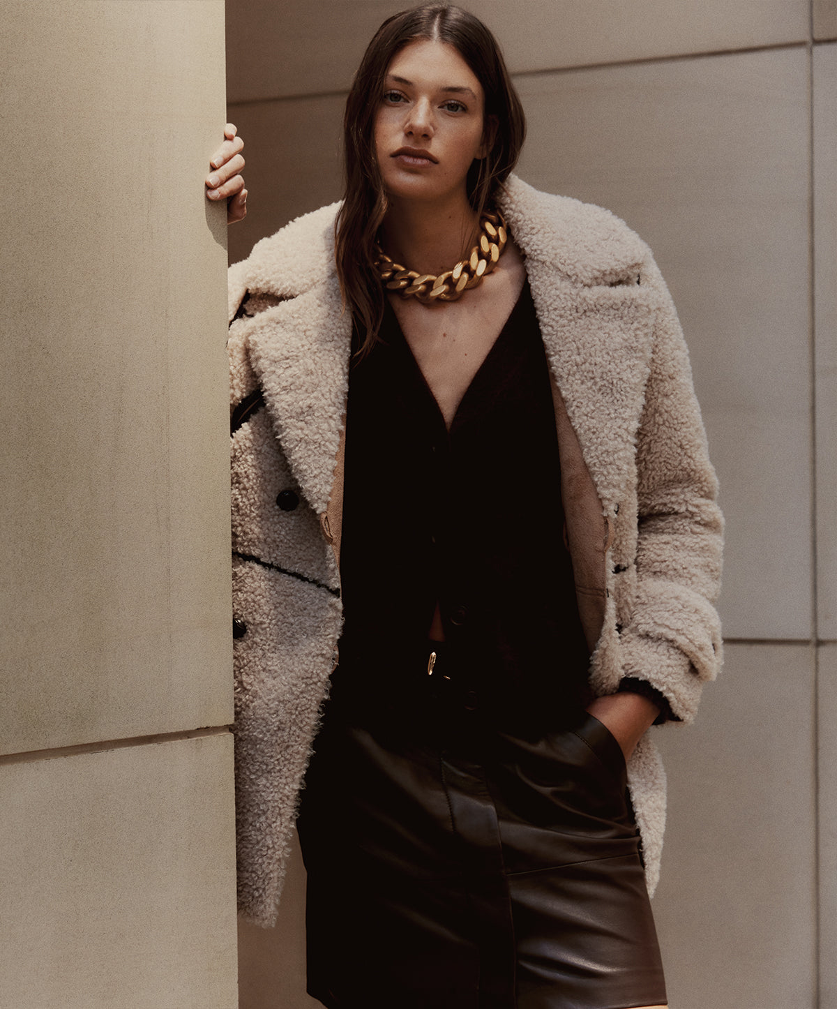 Letho Leather Skirt