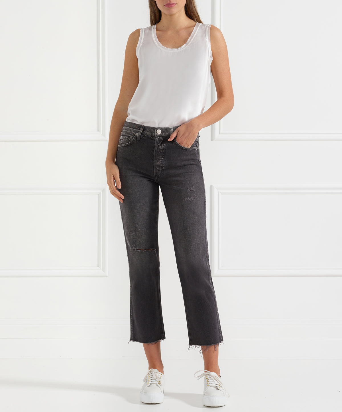 Loverboy Relaxed Crop Straight Denim