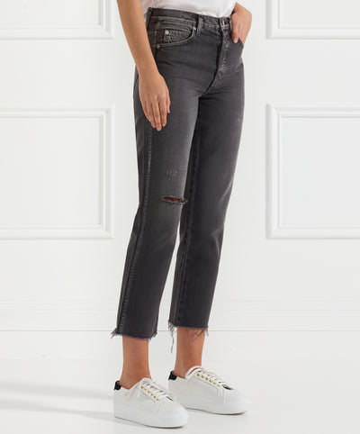 Loverboy Relaxed Crop Straight Denim