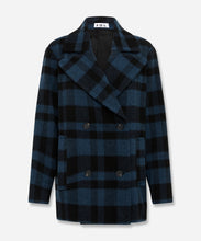 Load image into Gallery viewer, Cleveland Italian Check Pea Coat