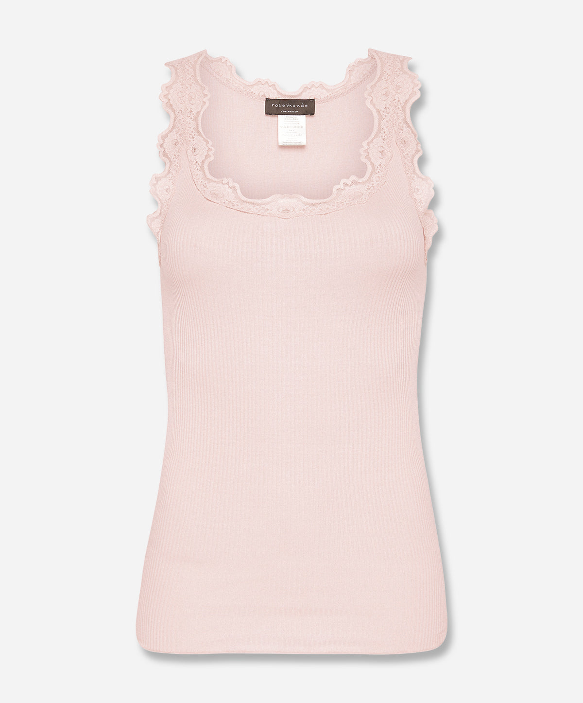 Babette Silk Sleeveless U-Neck Lace Top