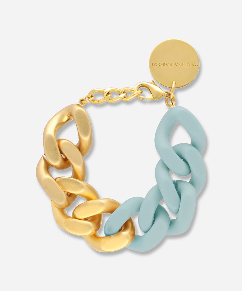 One Square Key Ring Gold - Vanessa Baroni